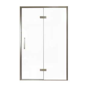 Balmani Senses Design douche draaideur rechts 140 cm x 210 cm Helder glas, Brushed GunMetal profielen
