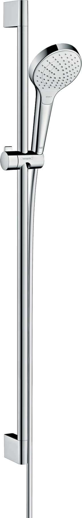 Hansgrohe Croma Select S douchestang met douchekop 11cm 3 straalfuncties glanzend chroom