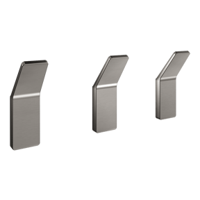 Balmani Amo Haken-Set, 3 Stück, Brushed GunMetal