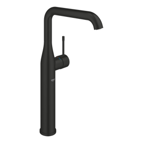 Grohe Essence Waschbecken Armatur: Erhöht, Schwarz matt