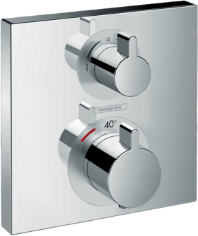 Hansgrohe Ecostat Square thermostat de douche encastré chrome brillant