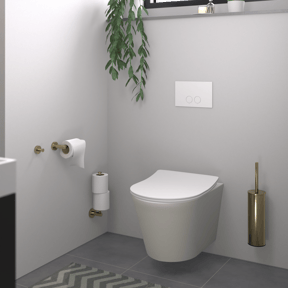 Blaufoss Harmony wc-accessoireset Brushed Champagne Gold