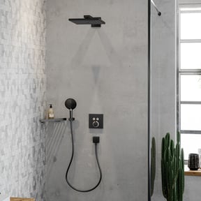 Hansgrohe Raindance E300 vierkant regendouchekop Ø30cm Brushed Black Chrome