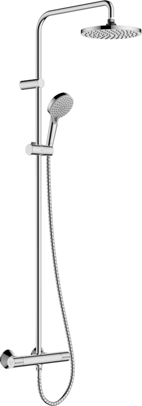 Hansgrohe Vernis Blend thermostatische kraan regendoucheset Glanzend Chroom