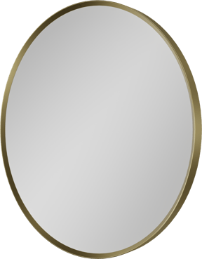 Balmani Auro ronde toiletspiegel Brushed Champagne Gold Ø 45 cm