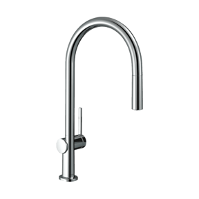 Hansgrohe Talis M54 210 Küchenarmatur mit ausziehbarer Handbrause: Chrom