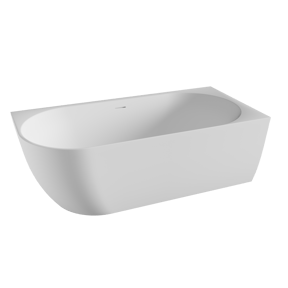 Luca Varess Otello 2-Personen-Eckbadewanne: rechts, 180 x 85 cm, Acryl, Weiß matt, inklusive Ablaufventil