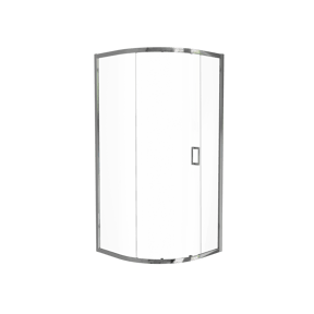 Luca Varess Vidor Eckdusche Viertelkreis, 90 x 90 cm, Klarglas, Glänzend Chrom Profil