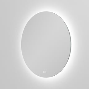 Balmani Giro Touch rund Badezimmerspiegel Ø 60 cm mit Spiegelbeleuchtung und Anti-Beschlag Spiegelheizung