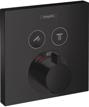 Hansgrohe ShowerSelect S inbouw douchekraan thermostaat Matt Black
