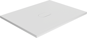 Balmani Artic receveur de douche 120 x 90 cm top solid blanc mat