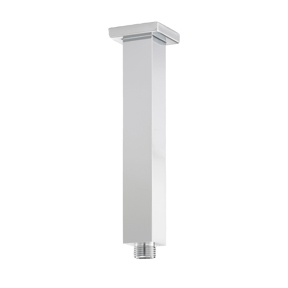 Blaufoss Square Deckenanschluss für Kopfbrause: 20 cm, Chrom glänzend