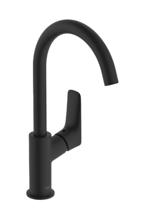 Hansgrohe Logis 700 verhoogde wastafelkraan Mat Zwart