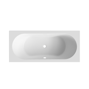 Luca Varess Rosala Whirlpool mit Luftsystem Einbaubadewanne 180 x 80 cm Acryl weiß matt