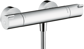 Hansgrohe Ecostat 1001 CL Thermostat-Duscharmatur: Chrom Glänzend