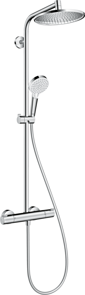 Hansgrohe Crometta S240 Duschsystem: Chrom Glänzend