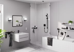 Hansgrohe Logis 900 Niedrige Waschtischarmatur Schwarz Matt
