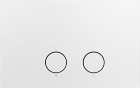 Perola Betätigungsplatte: Weiß Matt, für UP320 oder UP720 Spülkasten