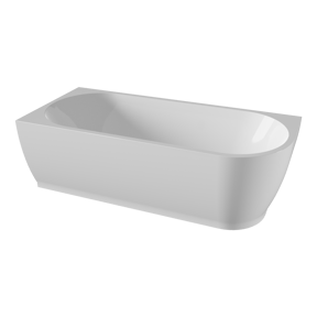 Linie Paulo 2-Personen-Eckbadewanne: links, 180 x 80 cm, Acryl, Weiß Glänzend