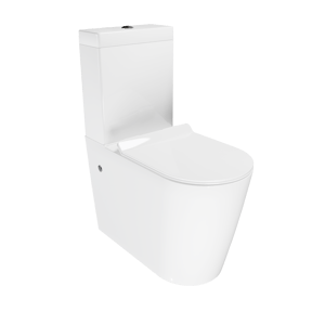 Luca Varess Santino staand toilet verhoogd glanzend wit randloos