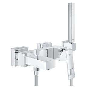 Grohe Eurocube badkraan met handdouche chroom