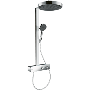 Hansgrohe Rainfinity 300 colonne de douche de pluie avec ShowerTablet 350 chrome brillant