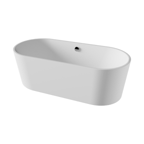 Linie Paulo ovaal vrijstaand bad 177,5 x 80 cm acryl mat wit