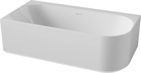 Luca Varess Laguna Whirlpool: Eckwanne, links, mit LED-Beleuchtung, 170 x 85 cm, Acryl, Weiß Glänzend