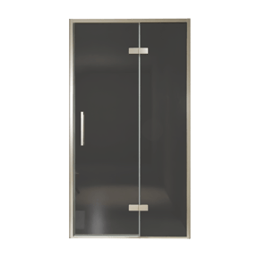 Balmani Senses Design douche draaideur rechts 120 cm x 210 cm Rookglas, Brushed CoolMetal profielen