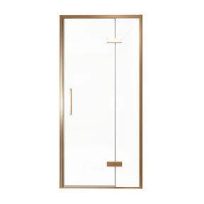 Balmani Senses Design douche draaideur rechts 100 cm x 210 cm Helder glas, Brushed Rosegold profielen