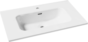 Linie Baro plan simple Porcelaine Blanc Brillant 70 x 46 cm