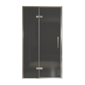 Balmani Senses Design douche draaideur links 120 cm x 210 cm Rookglas, Chroom profielen