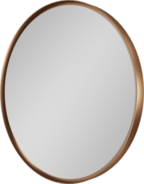 Balmani Auro miroir de toilette rond Brushed Rosegold Ø 35 cm
