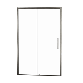Balmani Senses Design douche schuifdeur omkeerbaar 160 cm x 210 cm Helder glas, Brushed GunMetal profielen