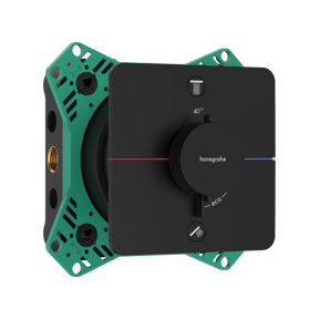 Hansgrohe Showerselect Comfort Q thermostat de douche encastré 2 évacuations noir mat