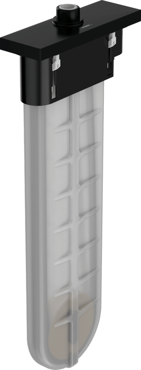 Hansgrohe sBox Square afwerkset voor badrandkraan Mat Zwart