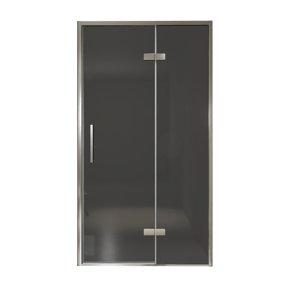 Balmani Senses Design douche draaideur rechts 120 cm x 210 cm Rookglas, Chroom profielen