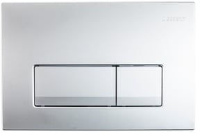 Delta50 bedieningspaneel Mat Chroom voor Geberit Duofix UP100 inbouwreservoir