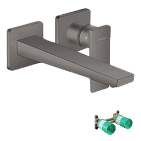 Hansgrohe Metropol  robinet de lavabo à encastrer Brushed Black Chrome incl élément intégré