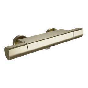 Blaufoss Eris robinet de bain robinet thermostatique montage mural extérieur brushed champagne gold