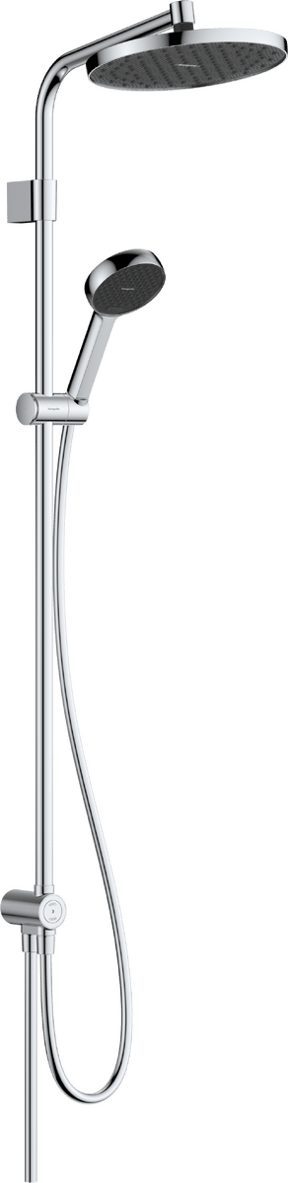 Hansgrohe Activera S 240 opbouw regendoucheset zonder kraan Reno Varia Glanzend Chroom