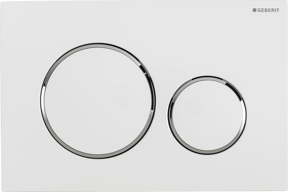 Sigma20 bedieningspaneel Hoogglans Wit voor UP320 of UP720 inbouwreservoir