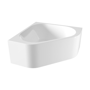 Luca Varess Idol tweepersoons hoekbad links of rechts 135 x 135 cm acryl Glanzend Wit