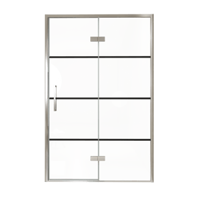 Balmani Senses Design Dusche Drehtür, Rechts, 140 cm x 210 cm, Lined, Profil Chrom