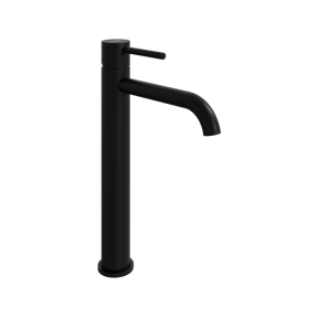 Blaufoss Round S robinet de lavabo réhaussé noir mat