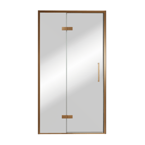 Balmani Senses Design porte pivotante à gauche 120 cm x 210 cm verre Miroir Reflex, Profil Brushed Rosegold