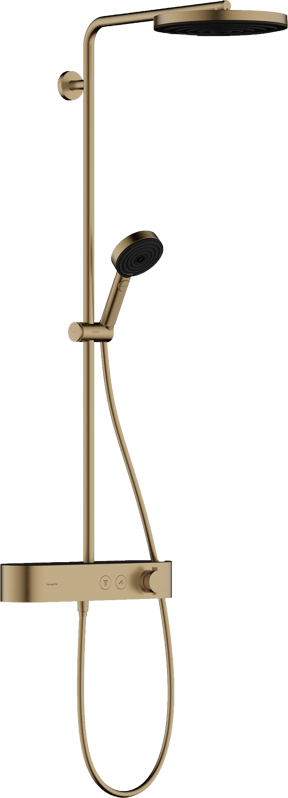 Hansgrohe Pulsify S260 Duschsystem mit Thermostat-Armatur Brushed Bronze