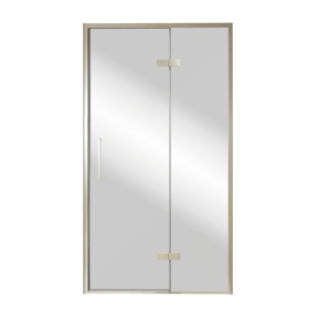 Balmani Senses Design porte pivotante à droite 120 cm x 210 cm verre Miroir Reflex, Profil Brushed CoolMetal