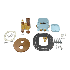 Blaufoss Smartbox Round thermostatische inbouw douchekraan 2 functies Brushed Rosegold incl. inbouwelement