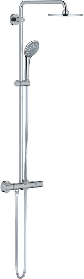 Grohe Euphoria System 210 thermostatische regendoucheset Glanzend Chroom
